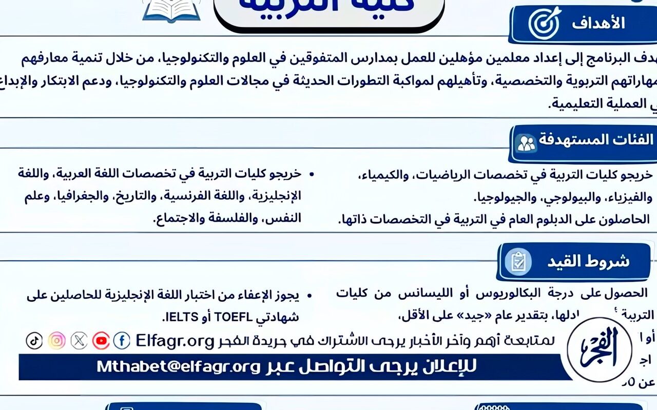 جامعة أسيوط تستعرض الدبلوم المهني لإعداد معلم مدارس المتفوقين في العلوم والتكنولوجيا
