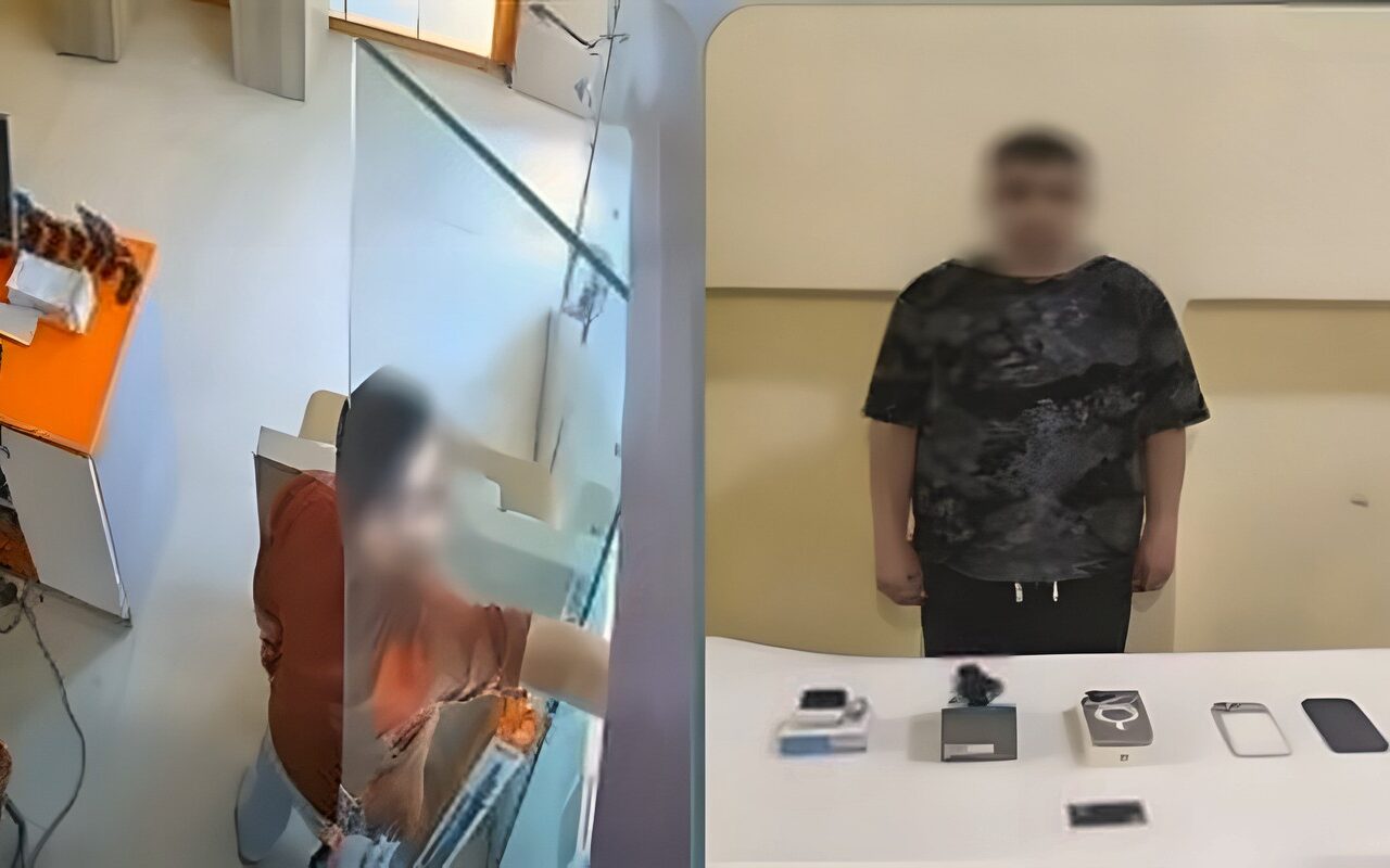 فيديو متداول يقود الأمن لكشف لص سرق هواتف وسماعات من محل بأكتوبر