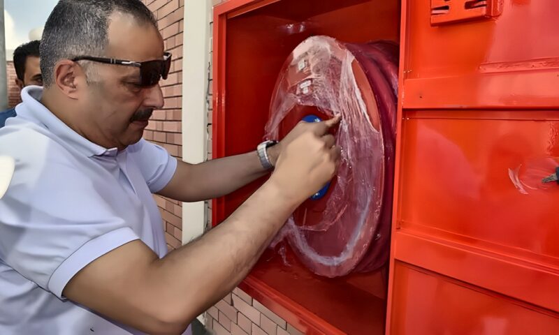 رئيس مياه القناة يتفقد رافع صرف السماكين بأبو صوير(صور)