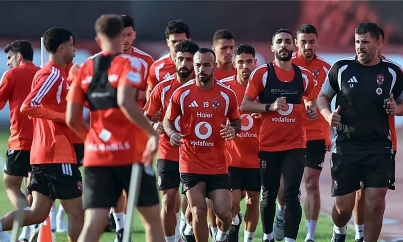 كواليس مران الأهلي استعدادا لمواجهة القناة في الدوري الممتاز (صور)