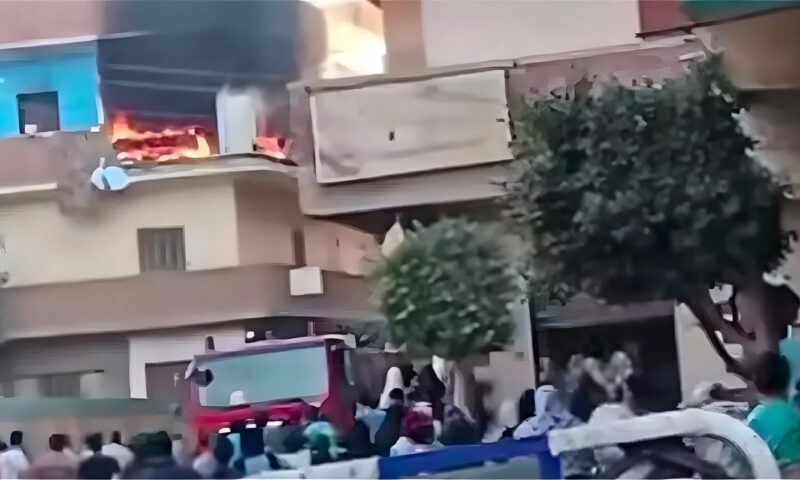 انتداب المعمل الجنائي لمعاينة حريق التهم شقة سكنية بقرية السفاينة في طوخ