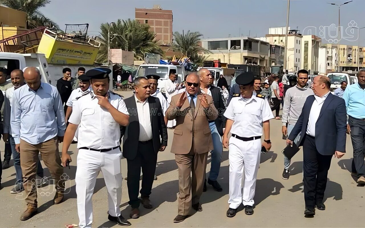 “لا تهاون مع الإشغالات”، مدير أمن بني سويف يقود حملة مكبرة بإهناسيا