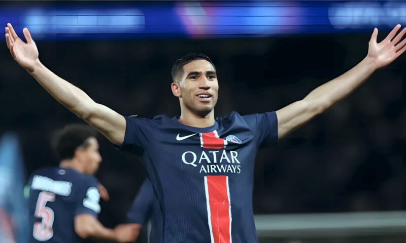 هاتريك حكيمي يقود باريس سان جيرمان لاكتساح لوهافر بخماسية في الدوري الفرنسي