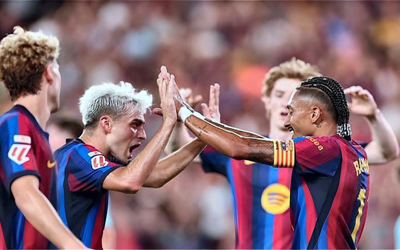 الدوري الإسباني، برشلونة يتقدم على خيتافي 2-0 في الشوط الأول