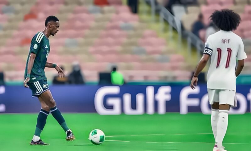 خليجي 27، تعادل سلبي بين السعودية وقطر في الشوط الأول
