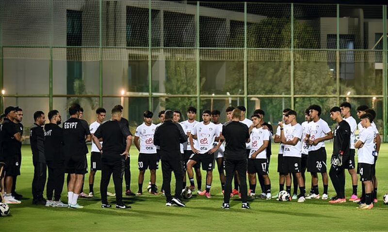 منتخب الناشئين يختتم تدريباته قبل السفر إلى قطر للمشاركة في كأس الخليج
