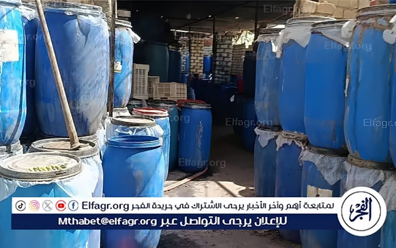 ضبط 12 مصنعًا لتخليل الزيتون دون ترخيص تصرف مخلفاتها في بحر فيديمين بالفيوم