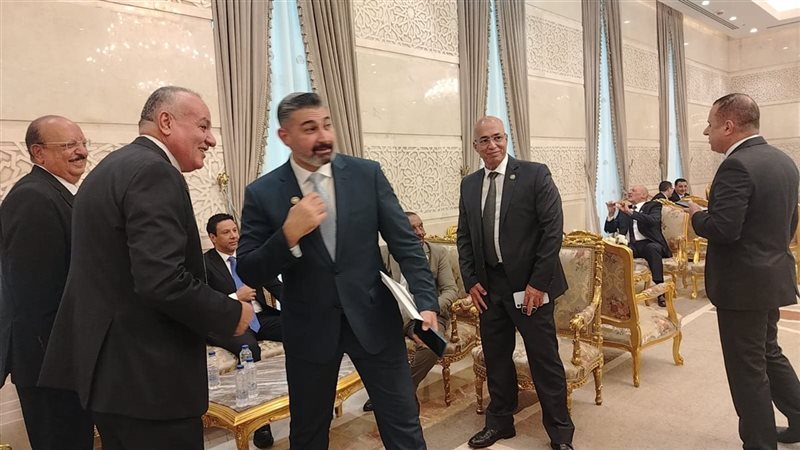 توافد أعضاء الشيوخ على مقر المجلس بالعاصمة الجديدة