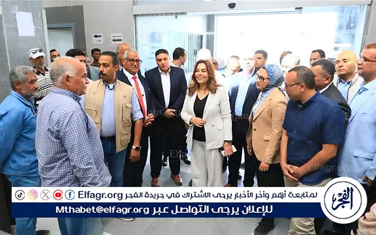 وزيرة التنمية المحلية والبيئة ومحافظ الوادي الجديد تتفقدان وحدة طب الأسرة بقرية النهضة