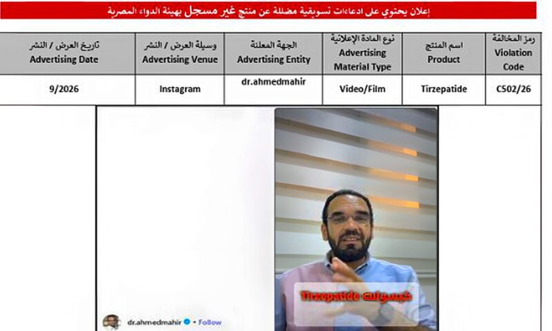 حلم إنقاص الوزن.. استنفار هيئة الدواء ضد الحقن المغشوشة وغير المسجلة