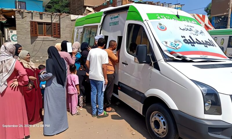 الصحة: 5667 خدمة طبية مجانية لأهالي جزيرة الوراق عبر 6 قوافل أسبوعية