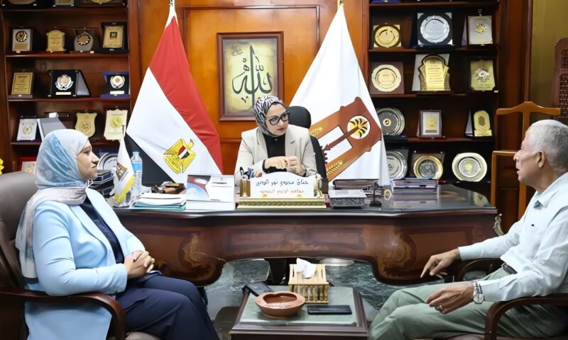 محافظ الوادي الجديد تبحث مع مستشار رئيس الوزراء الموقف التنفيذي للمشروعات التنموية والخدمية