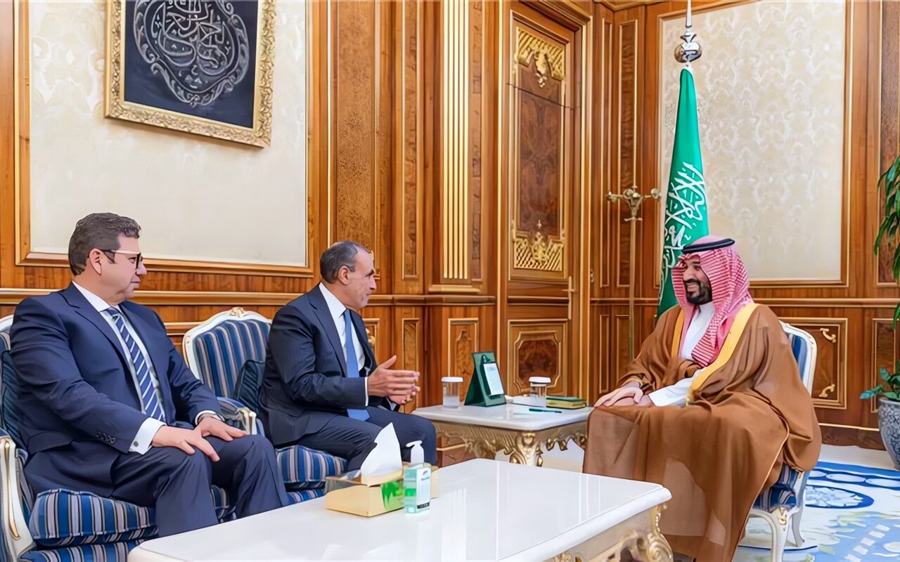 وزير الخارجية ورئيس المخابرات العامة يسلمان رسالة خطية من الرئيس إلى خادم الحرمين