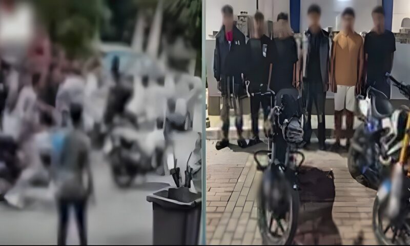 ضبط 6 أشخاص بحوزتهم سلاحان أبيضان لاستعراضهم بالدراجات النارية أمام مدرسة في الجيزة