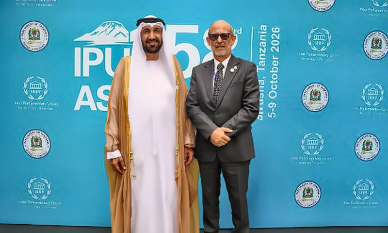 اليماحي وبرلمان أمريكا اللاتينية يبحثان تنفيذ إنشاء تجمع تشاوري لرؤساء البرلمانات الإقليمية
