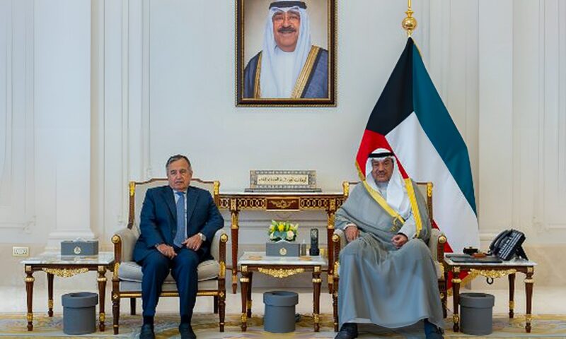 نبيل فهمي وولي عهد الكويت يبحثان دعم العمل العربي المشترك