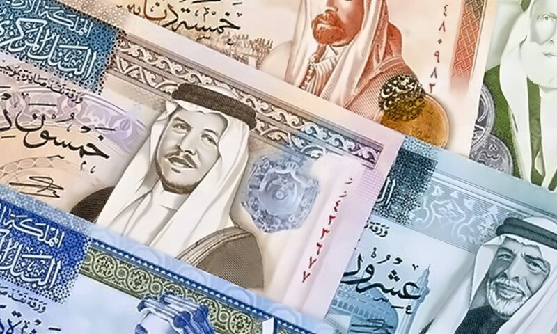 تراجع سعر الدينار الأردني مقابل الجنيه في البنك المركزي مساء اليوم