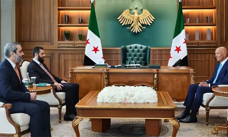 أحمد الشرع يستقبل المبعوث الرئاسي الأمريكي في دمشق