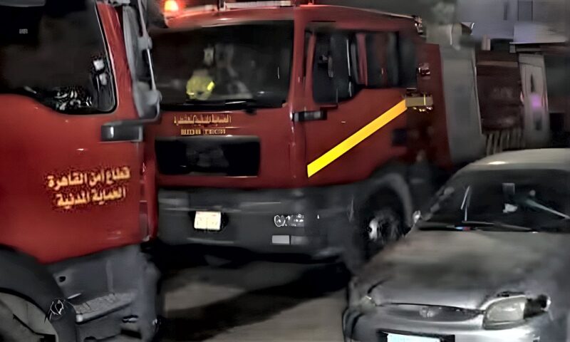 إخماد حريق نشب داخل في مخزن أدوات منزلية في شبرا
