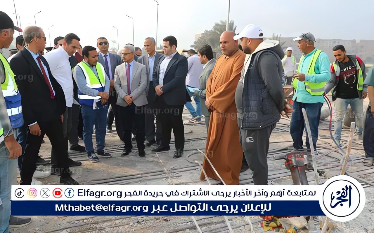 محافظ بني سويف يتابع مشروعي كوبري الميمون وقُشيشة ويشيد بنسبة الإنجاز الـ 76%