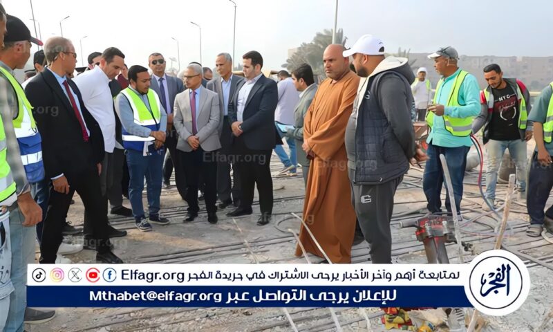 محافظ بني سويف يتابع مشروعي كوبري الميمون وقُشيشة ويشيد بنسبة الإنجاز الـ 76%