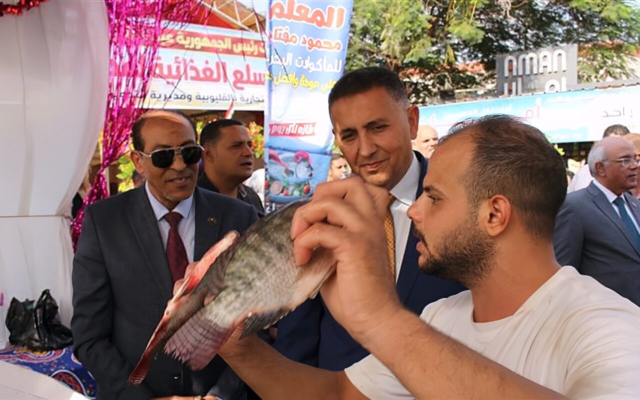 محافظ القليوبية يفتتح معرضا للسلع الغذائية بأسعار مخفضة في مدينة الخانكة