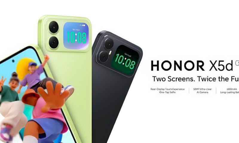 هاتف Honor X5ds يكسر القواعد بشاشة خلفية وبطارية عملاقة