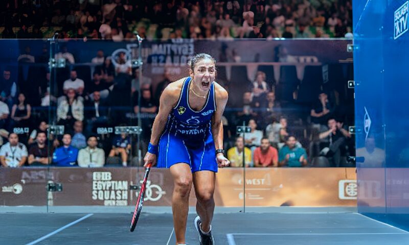 هانيا الحمامي تتأهل لنهائي بطولة CIB Egyptian Squash Open 2026 للاسكواش