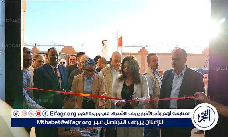 وزيرة التنمية المحلية والبيئة ومحافظ الوادى الجديد تفتتحان مشروع تطوير ورفع كفاءة مجزر موط بالداخلة