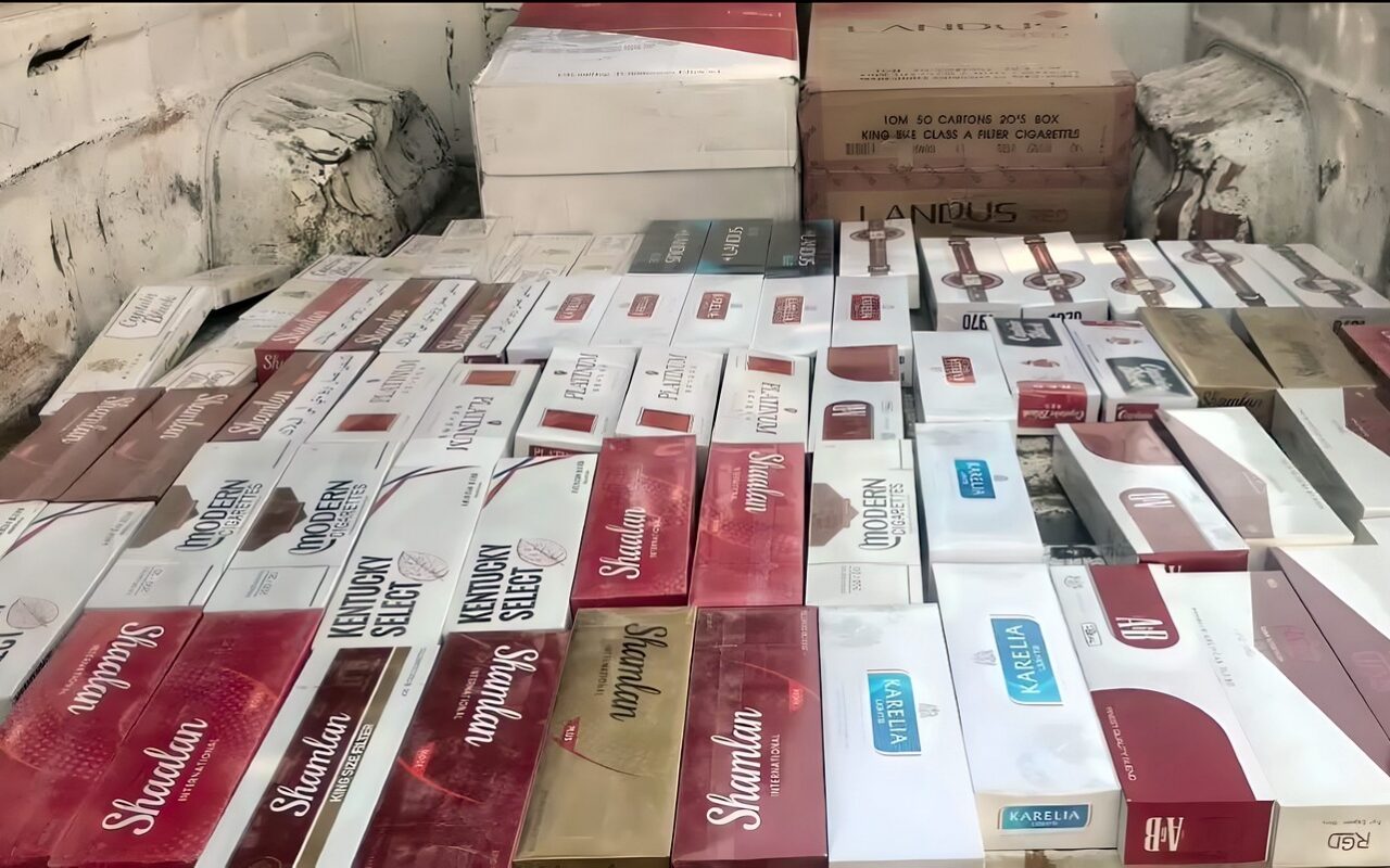 التحفظ على 650 علبة سجائر صيني ممنوع تداولها بالفيوم