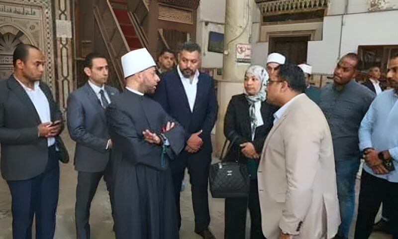 وزير الأوقاف يتفقد مسجد «عبد الوهاب الشعراني» لبدء أعمال الإحلال والتطوير الشامل