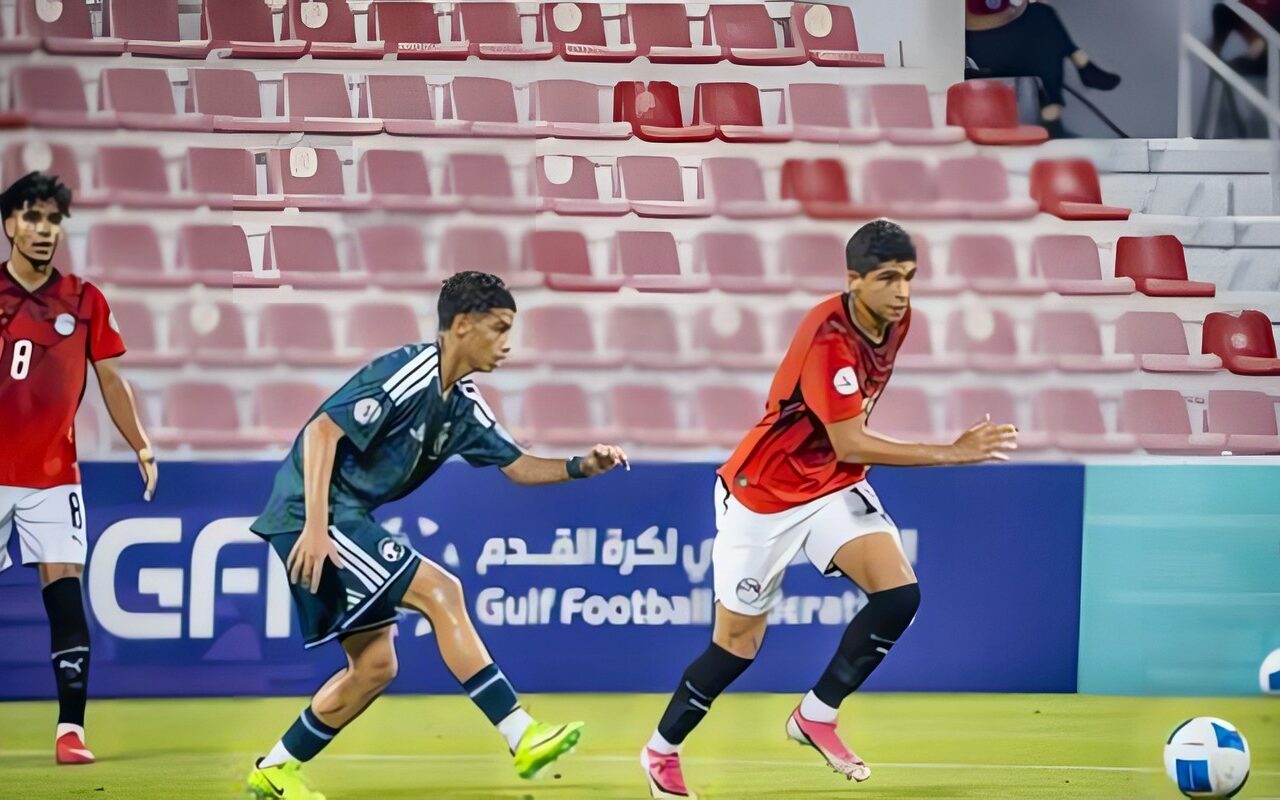 منتخب مصر للناشئين يتقدم على الكويت بثنائية في الشوط الأول بكأس الخليج