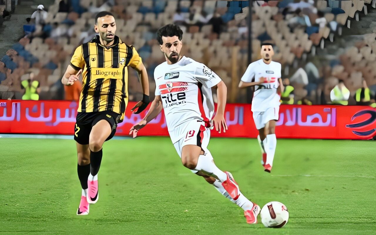 أسيست عدي الدباغ.. محمد حمد يسجل هدف الزمالك الأول أمام المقاولون العرب من أول لمسة