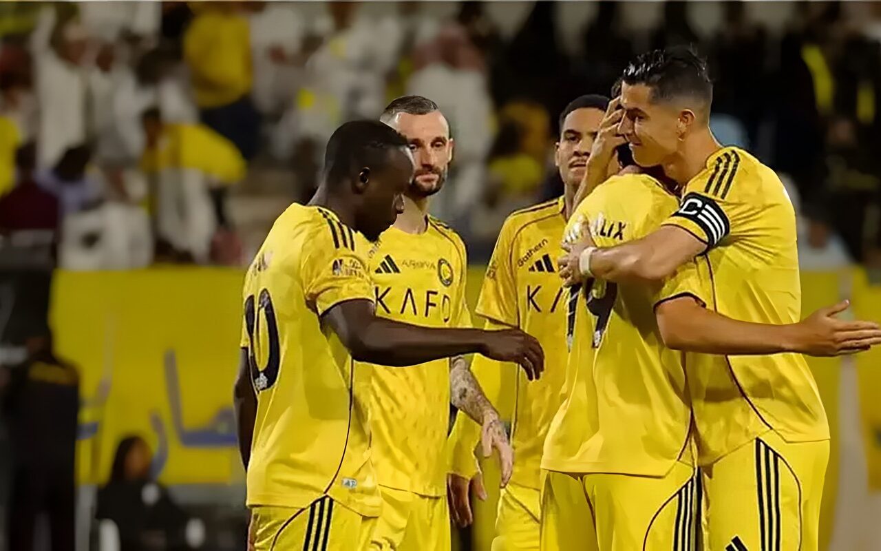 دوري أبطال آسيا، النصر يتقدم على نيفتشي فرغانة بثنائية رونالدو وأنجيلو بالشوط الأول