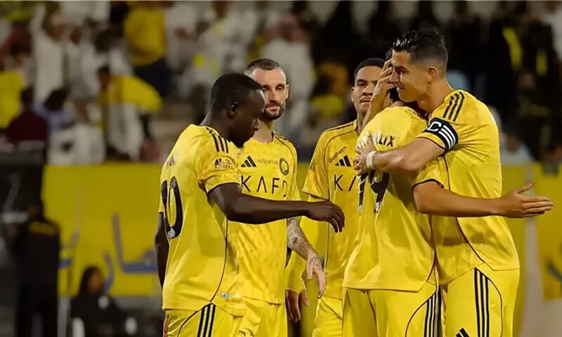 دوري أبطال آسيا، النصر يتقدم على نيفتشي فرغانة بثنائية رونالدو وأنجيلو بالشوط الأول
