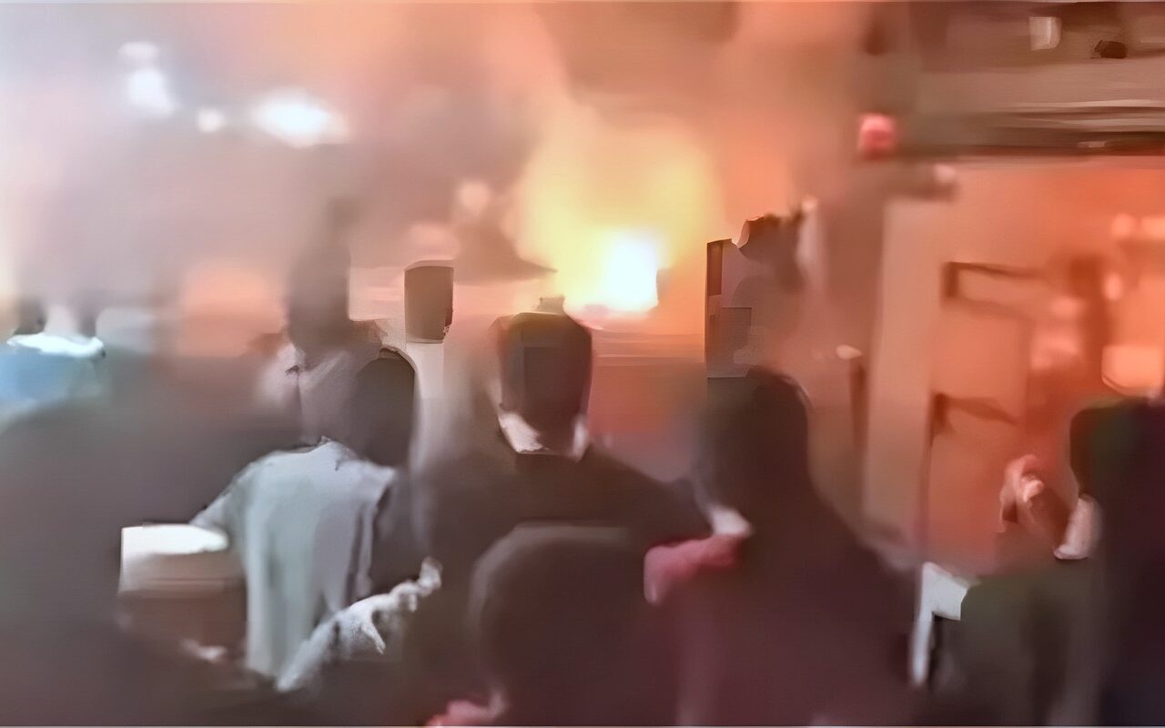 دوي هز المنطقة، لحظة انفجار أسطوانة بوتاجاز داخل مطعم في حدائق القبة (فيديو)