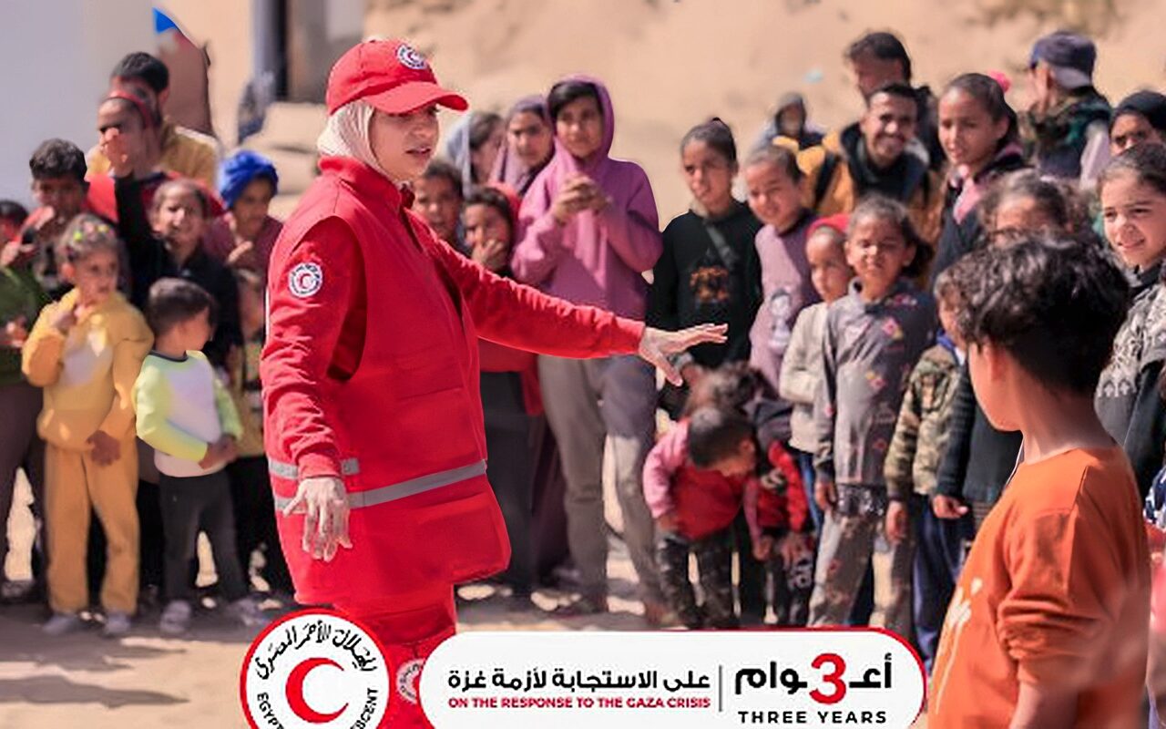3 أعوام على الاستجابة.. الهلال الأحمر يستعرض جهوده الإغاثية لدعم غزة
