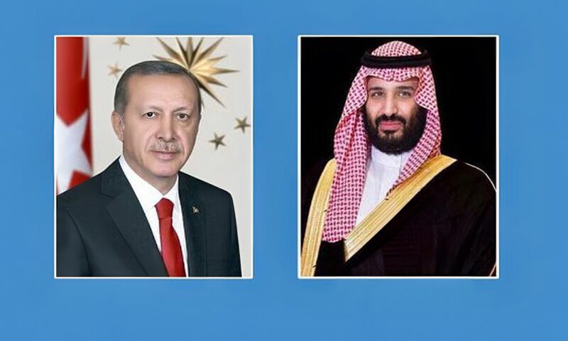 أردوعان يؤكد لولى العهد السعودي دعم تركيا الكامل للمملكة في الحفاظ على أمنها واستقرارها