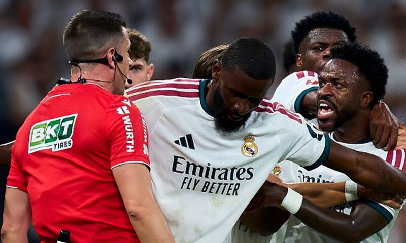 فينيسيوس جونيور يغيب 4 مباريات عن ريال مدريد بسبب الإيقاف ويواجه خطر الغياب عن الكلاسيكو