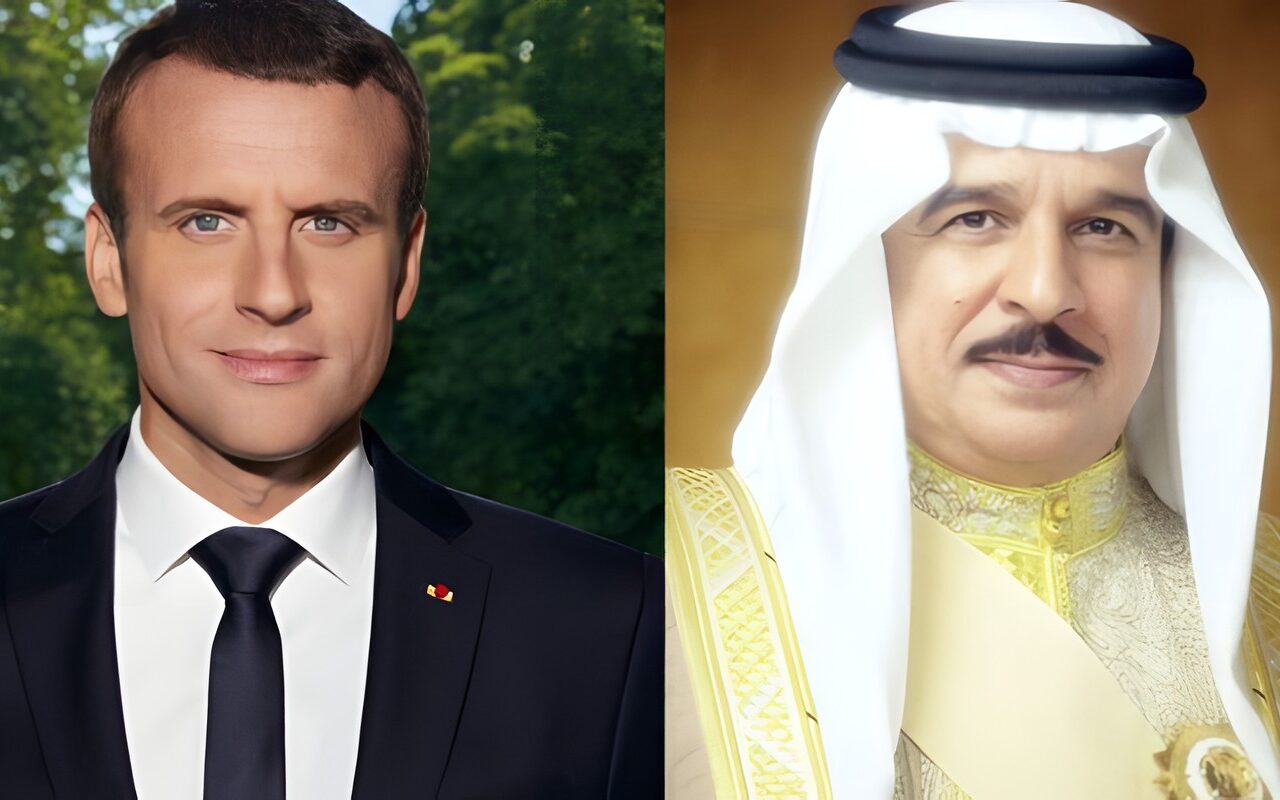 عاهل البحرين والرئيس الفرنسي يبحثان مستجدات الأوضاع في المنطقة والجهود المبذولة تجاهها