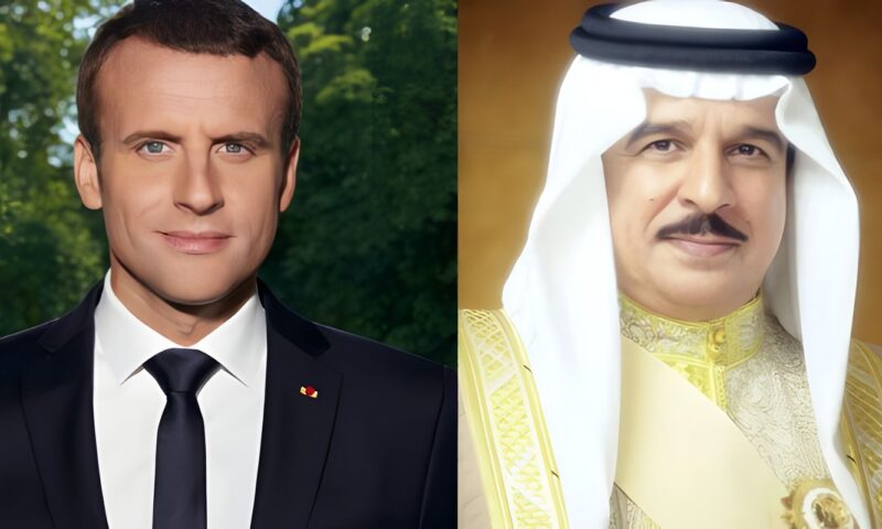 عاهل البحرين والرئيس الفرنسي يبحثان مستجدات الأوضاع في المنطقة والجهود المبذولة تجاهها