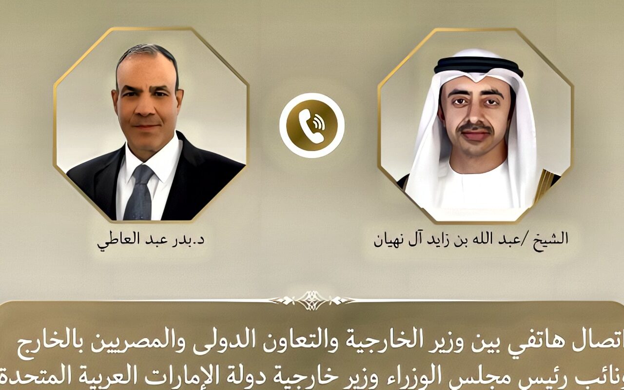وزيرا خارجية مصر والإمارات يبحثان تعزيز التعاون الثنائي واحتواء التصعيد الإقليمي