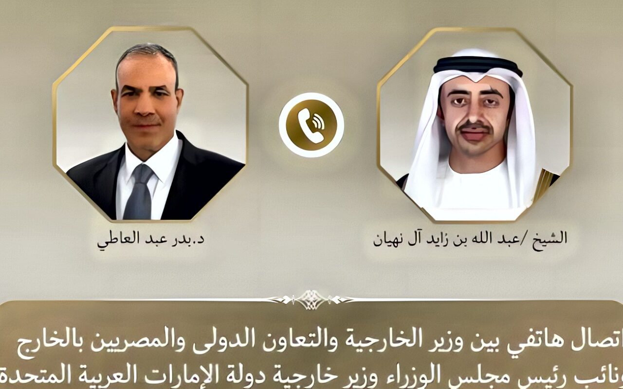 وزير الخارجية ونظيره الإماراتي يبحثان هاتفياً تطورات الأوضاع الإقليمية علي ضوء بوادر التصعيد العسكري الخطير
