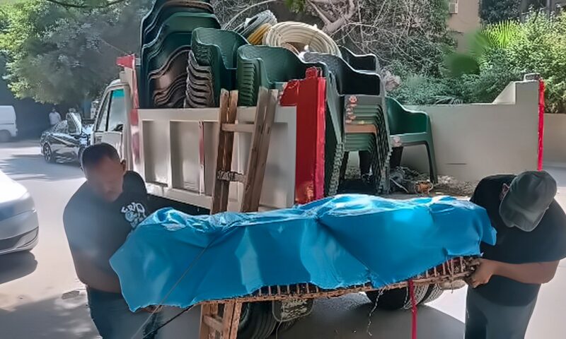 تشميع كافية وضبط سيارة مخلفات ورفع إشغالات في العجوزة