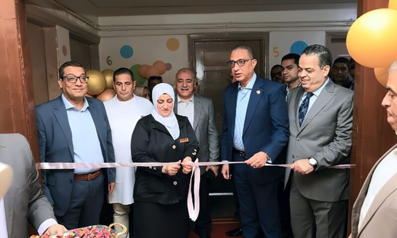 محافظ الجيزة يفتتح القسم الداخلي للأطفال بمستشفى الحوامدية العام