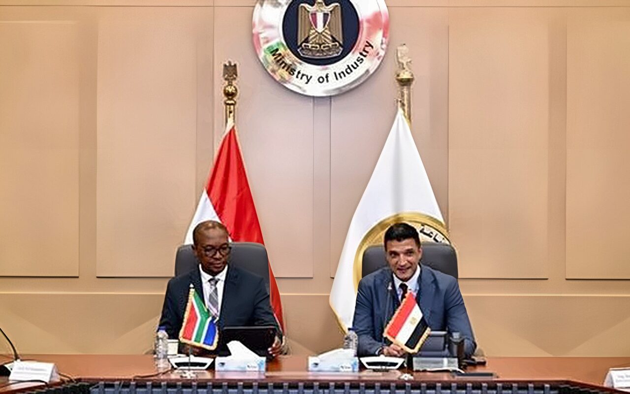 وزير الصناعة ونظيره الجنوب إفريقي يبحثان تعزيز التكامل الصناعي والتعاون في قطاع السيارات