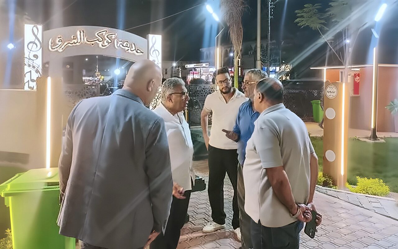 محافظ الدقهلية يتفقد حديقة كوكب الشرق بالمنصورة وسط إقبال من الأسر والأطفال