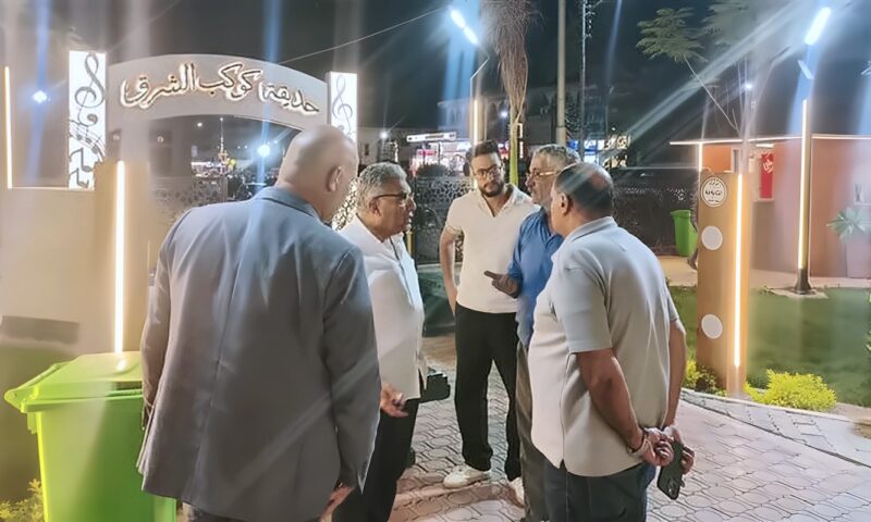 محافظ الدقهلية يتفقد حديقة كوكب الشرق بالمنصورة وسط إقبال من الأسر والأطفال