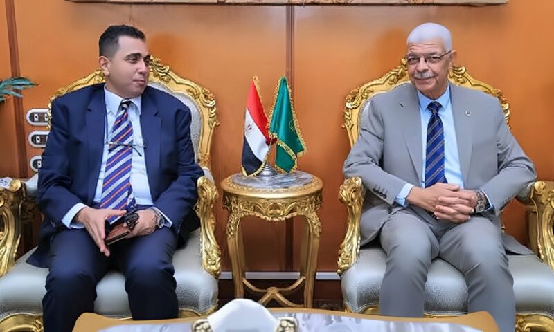 جامعة المنوفية تستقبل وحدة إدارة مشروعات تطوير التعليم العالي لمتابعة مشروعات تأهيل المعامل للاعتماد