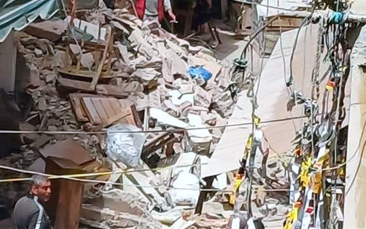 إصابة 5 أشخاص فى انهيار عقار بحدائق القبة